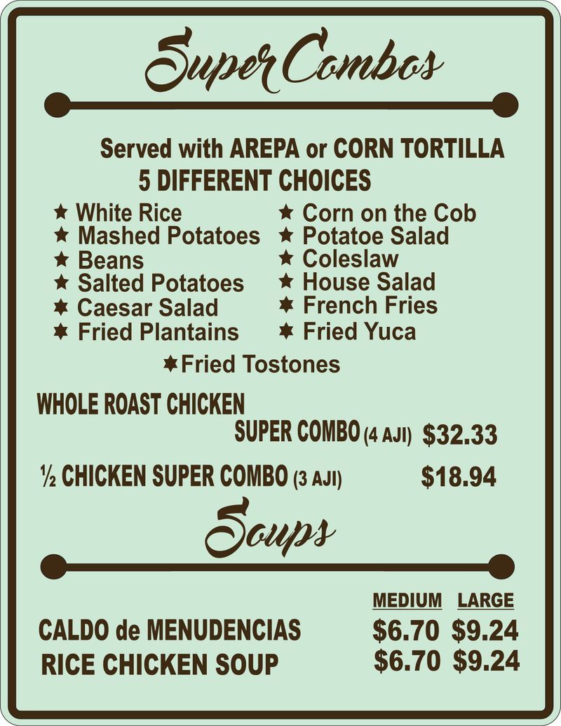 Pollo Riko — Menu — part 3