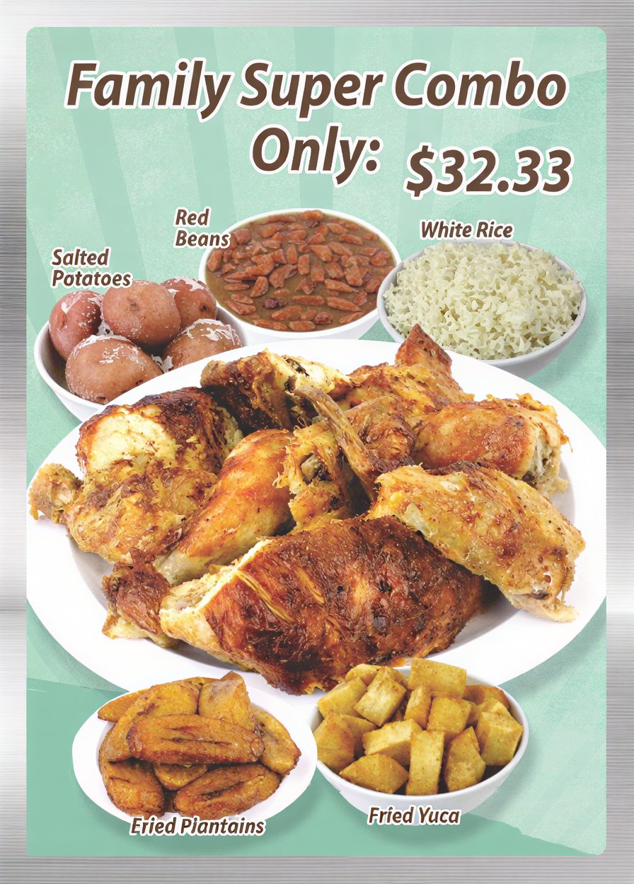 Family Super Combo — roasted chicken with sides